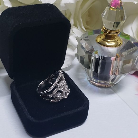 Beautiful Fancy Ring in silver with rhodium plated - Picture 4 of 10